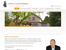 Tablet Screenshot of chrischristensen.ca